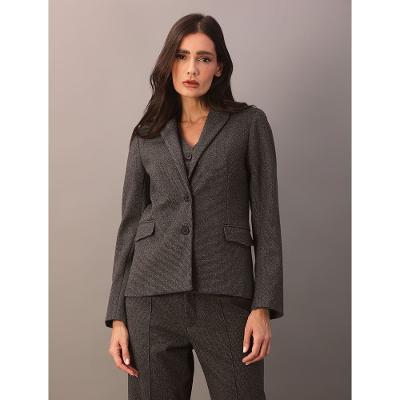 Blazer Calvin Klein Feminino Pied de Poule - Preto