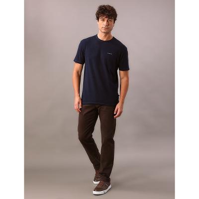 Camiseta Manga Curta Calvin Klein Jeans Masculino Indigo - Marinho