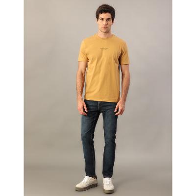 Camiseta Manga Curta Logo Calvin Klein Jeans Ny - Havana