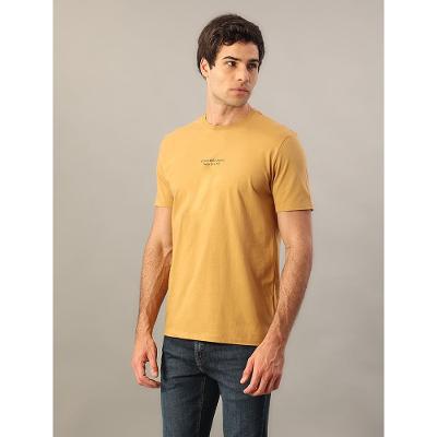 Camiseta Manga Curta Logo Calvin Klein Jeans Ny - Havana