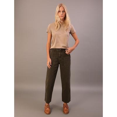 Camiseta Manga Curta Calvin Klein Jeans Feminino Rubber Patch - Caqui Medio