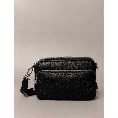 Bolsa Calvin Klein Monograma Aop Relevo - Preto
