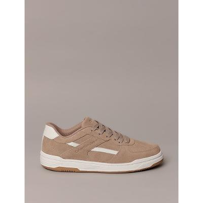 Tênis Masculino Court Camurça Layers Calvin Klein Jeans - Caqui Medio