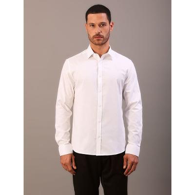 Camisa Manga Longa Regular Oxford Com Elastano - Branco