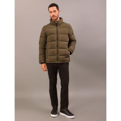 Jaqueta Calvin Klein Jeans Matelassê Com Zíper Duplo - Oliva