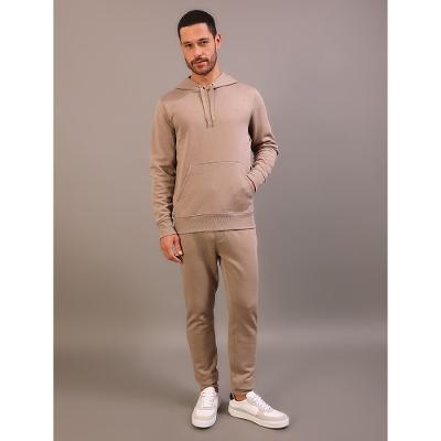 Casaco Moletom Masculino Calvin Klein Bordado Capuz - Caqui Medio