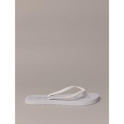 Chinelo Calvin Klein Jeans Feminino Make New Planes - Branco