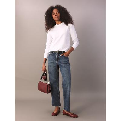 Blusa Calvin Klein Jeans Feminino Manga Longa Malhão - Branco