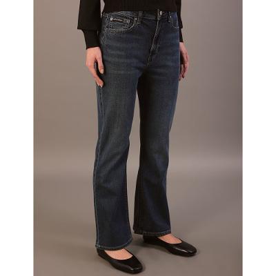 Calça Jeans Calvin Klein Jeans Feminino Cropped Flare - Azul Escuro