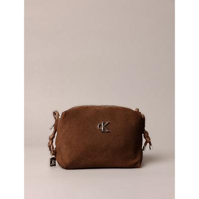 Bolsa Camera Bag Calvin Klein Jeans Feminino Camurça - Marrom
