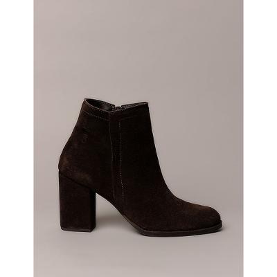 Bota Calvin Klein Feminina Salto - Cafe
