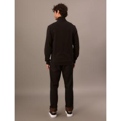 Moletom Calvin Klein Jeans Masculino Meio Ziper Calvin Klein Bordado - Preto