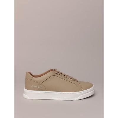 Tênis Couro Calvin Klein - Caqui Claro