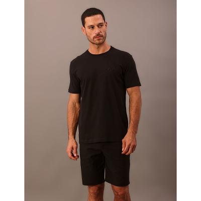 Camiseta Manga Curta Calvin Klein Masculino Calvin Klein Bordado - Preto