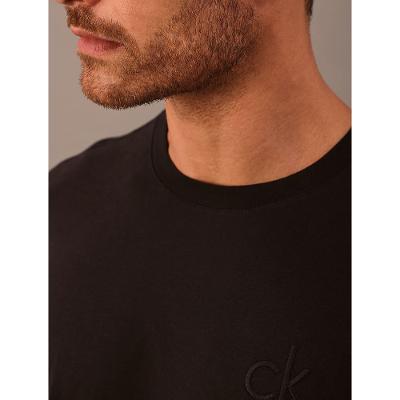 Camiseta Manga Curta Calvin Klein Masculino Calvin Klein Bordado - Preto