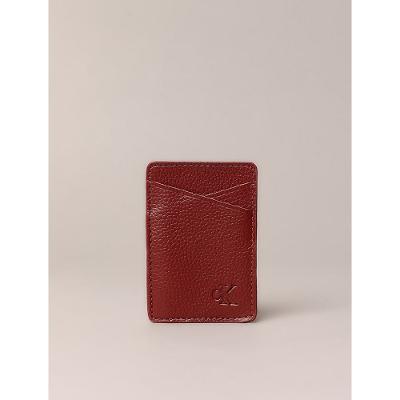Porta Cartão Calvin Klein Jeans Feminino Case Card - Bordo