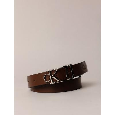 Cinto Calvin Klein Jeans Feminino Fivela Ck - Marrom