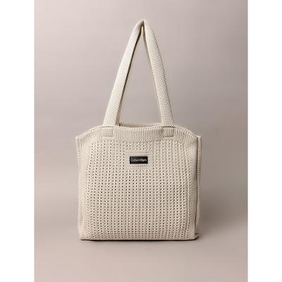 Shopping Bag Calvin Klein Jeans Feminino Knitting - Caqui Claro