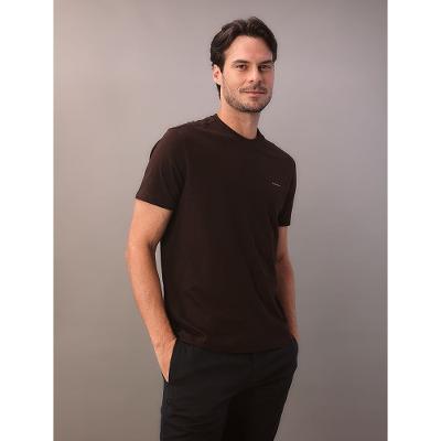 T-Shirt Manga Curta Flame - Marrom