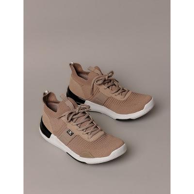 Tênis Calvin Klein Jeans Air Knitting Flexible - Caqui Medio