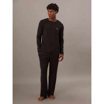 Pijama Masculino Manga Longa Calça Calvin Klein Modal - Preto
