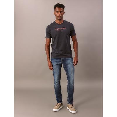 Camiseta Manga Curta Calvin Klein Jeans Masculino Make New Plans - Marinho