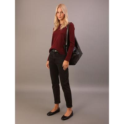 Suéter Calvin Klein Jeans Feminino Tricot Básico Gola Careca - Bordo