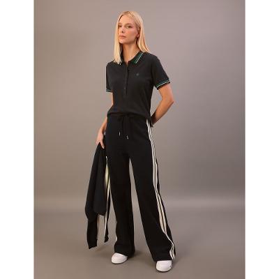 Calça Calvin Klein Jeans Feminino Moletom Retilínea Lateral - Marinho