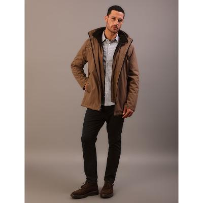 Jaqueta Masculina Com Capuz Calvin Klein Jeans - Caqui Medio