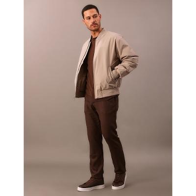 Jaqueta Calvin Klein Bomber Clássica - Caqui Claro