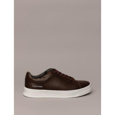 Tênis Couro Calvin Klein - Marrom
