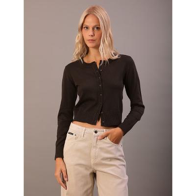 Cardigan Calvin Klein Jeans Feminino Básico - Cafe