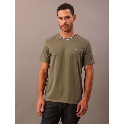 Camiseta Calvin Klein Manga Curta - Oliva