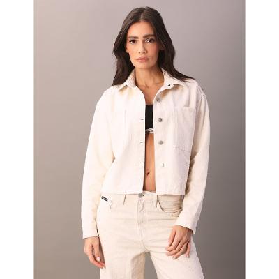Overshirt Color Feminino Estampa a Laser - Off White