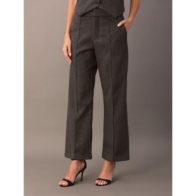 Calça Calvin Klein Feminino Afunilada Pied de Poule - Preto