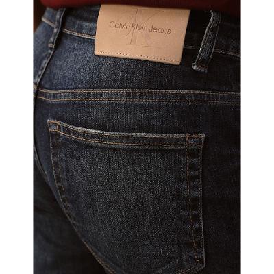 Calça Jeans Flare Pequenos Puídos - Marinho