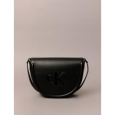 Bolsa Calvin Klein Jeans Feminina Crossbody Logo Reissue - Preto