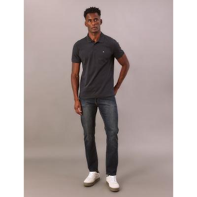 Calça Jeans Slim Moletom 5 Pockets - Marinho