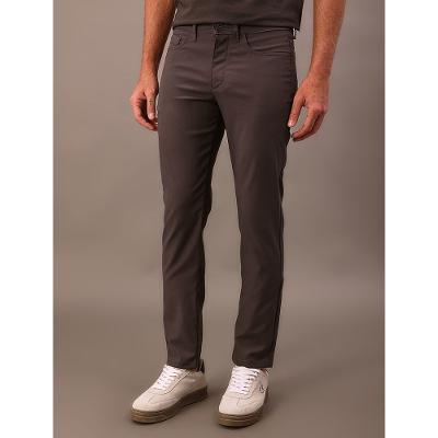 Calça Calvin Klein Stretch 5 Bolsos - Chumbo