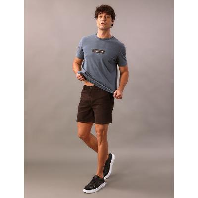 Shorts Color Bolso Faca - Marrom