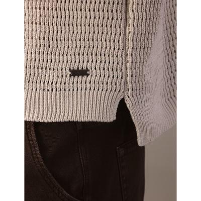 Tricot Calvin Klein Jeans Feminino Ponto Aberto - Caqui Medio