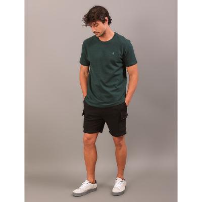 Bermuda de Malha Calvin Klein Jeans Masculino Bolso Cargo - Preto
