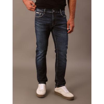 Calça Jeans Slim 5 Pockets - Azul Médio
