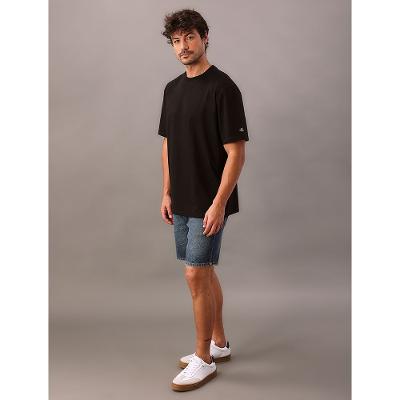 Camiseta Manga Curta Calvin Klein Jeans Masculino Oversized Calvin Klein Manga - Preto