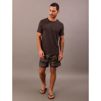 Camiseta Manga Curta Swimwear Masculino Logo Costas - Chumbo