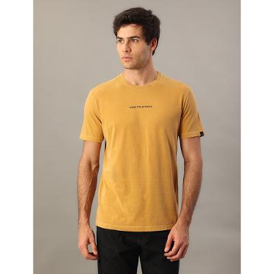 Camiseta Manga Curta Calvin Klein Jeans Masculino Enjoy The Present - Havana