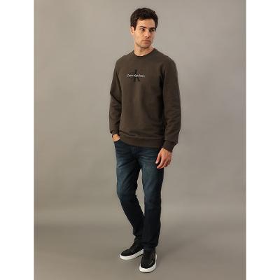 Moletom Calvin Klein Jeans Masculino Re Issue - Militar