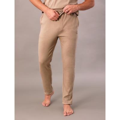 Calça Reta Masculino Bolsos Suedine - Caqui Medio