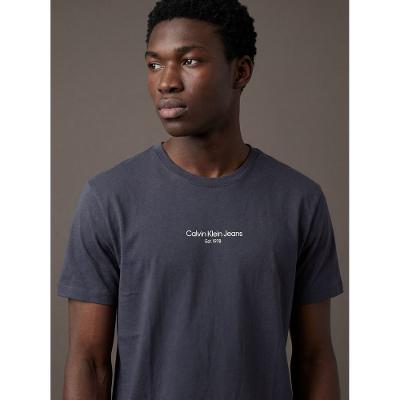 Camiseta Manga Curta Calvin Klein Jeans Masculino Logo Estampa1978 - Marinho