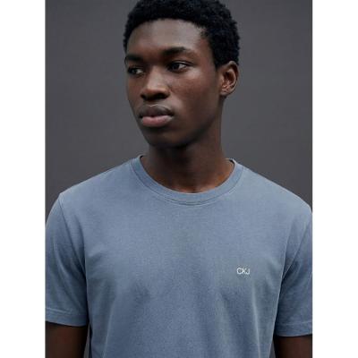 Camiseta Manga Curta Calvin Klein Jeans Masculino Logo Calvin Klein Jeans Pigmento - Marinho
